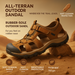 Men's Leather Closed Toe Sandal