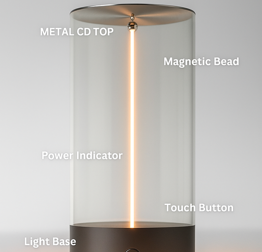 Magnetic lamp light
